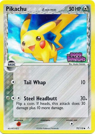 pokemon ex holon phantoms card list Pikachu (79/110) (Delta Species) (Stamped) [EX: Holon Phantoms]