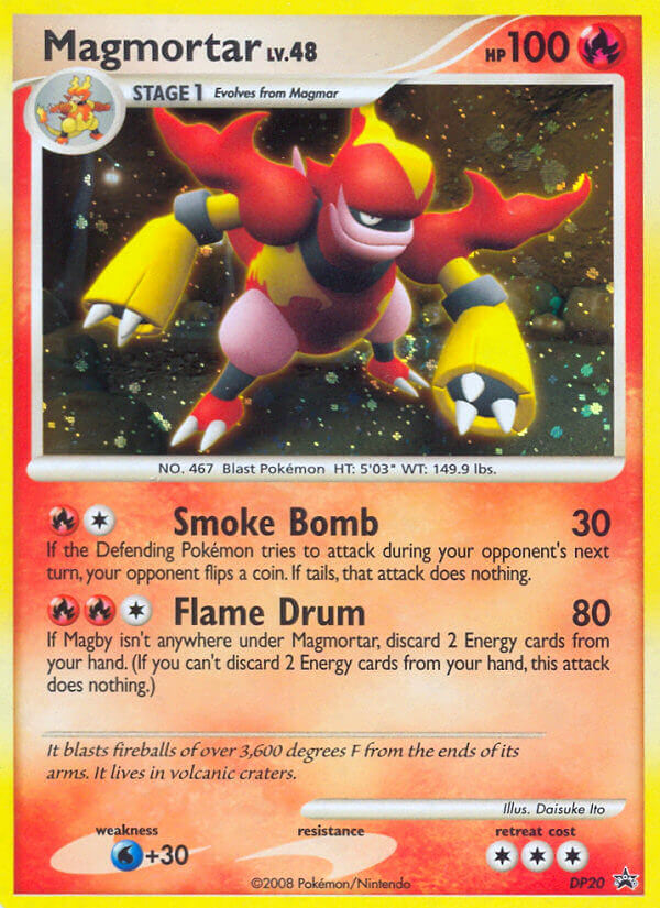 magmortar pokemon card value Magmortar (DP20) [Diamond & Pearl: Black Star Promos]
