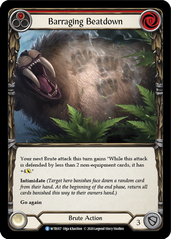 Barraging Beatdown (Red) [U-WTR017] Unlimited Normal