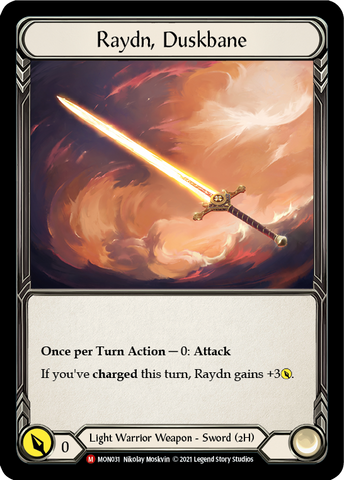 Raydn, Duskbane [MON031-CF] 1st Edition Cold Foil