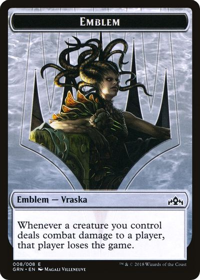 Vraska Emblem // Human Double-sided Token [Challenger Decks 2020 Tokens]