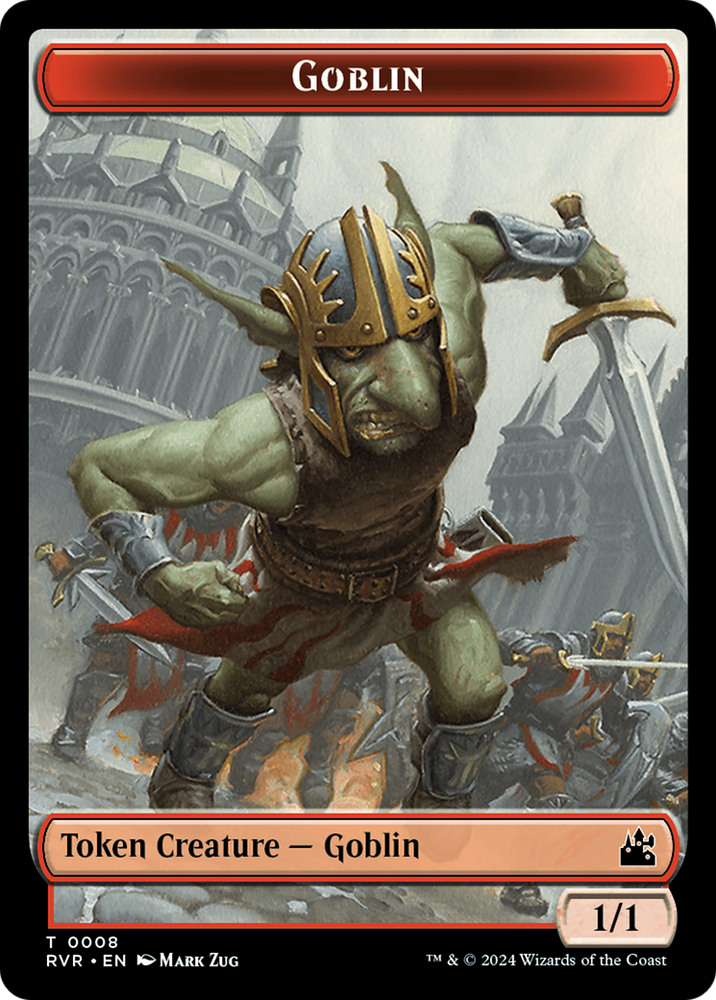 Goblin (0008) // Goblin (0009) Double-Sided Token [Ravnica Remastered Tokens]