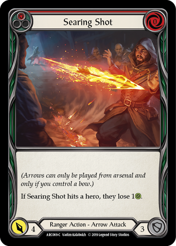 Searing Shot (Red) [ARC069-C] 1st Edition Normal