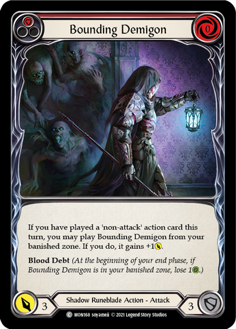 Bounding Demigon (Red) [MON168] 1st Edition Normal