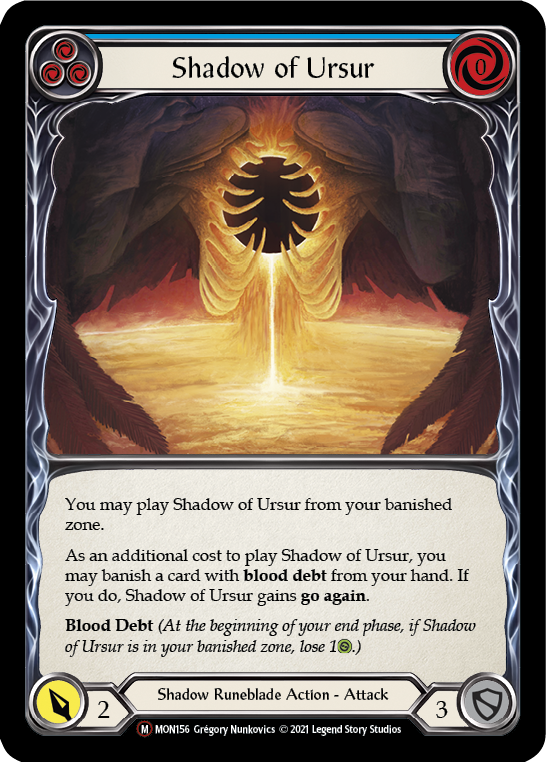 Shadow of Ursur [U-MON156-RF] Unlimited Rainbow Foil