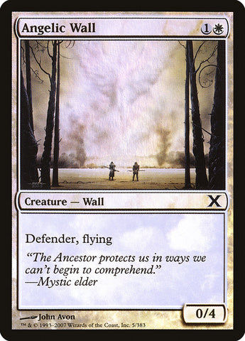 Angelic Wall (Premium Foil) [Tenth Edition]