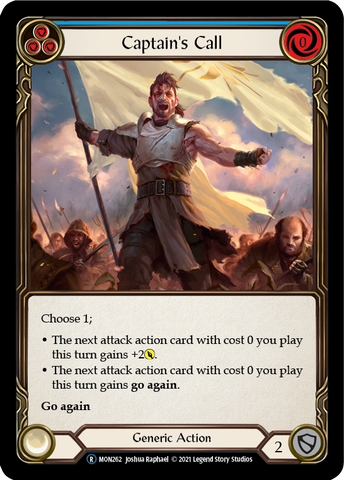 Captain's Call (Blue) [U-MON262-RF] Unlimited Rainbow Foil