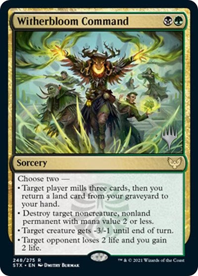 Witherbloom Command (Promo Pack) [Strixhaven: School of Mages Promos]