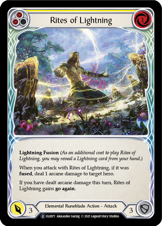 Rites of Lightning (Yellow) [U-ELE071] Unlimited Normal