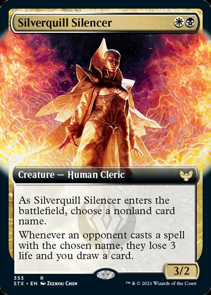 Silverquill Silencer (Extended Art) [Strixhaven: School of Mages]